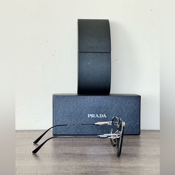 Prada Double-Bridged Rectangle Sunglasses - Picture 5 of 12